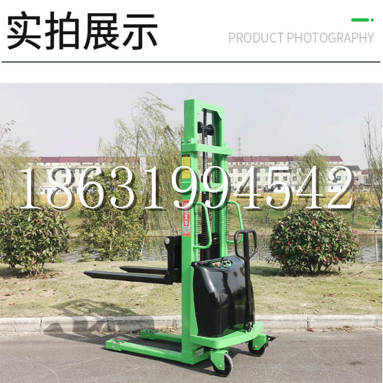 道孚县电动叉车堆高车液压铲车电瓶1吨2吨站驾步行式小型全自动叉车